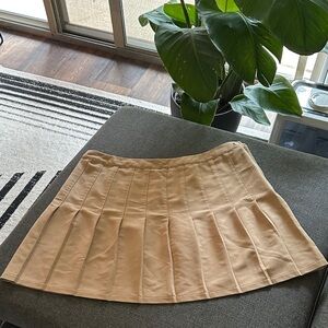 Urban Outfitters Tan Skater Skirt